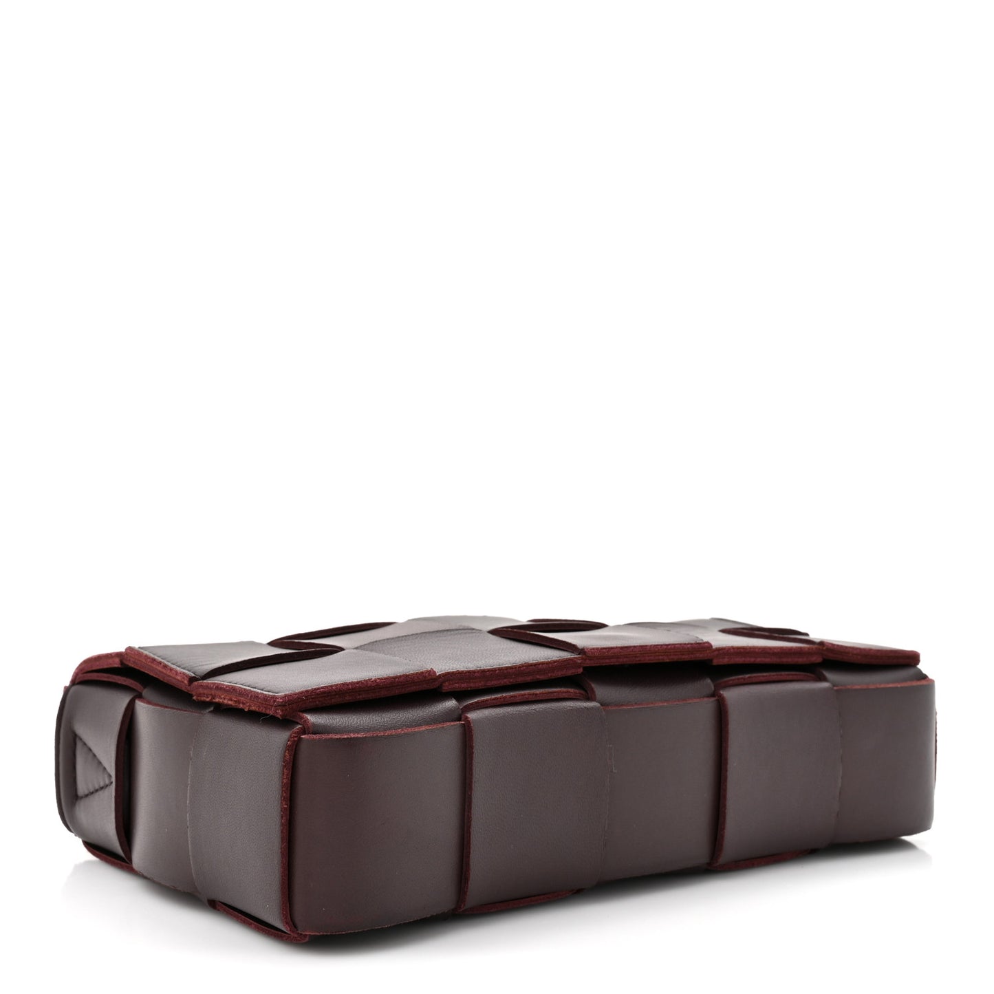 Lambskin Maxi Intrecciato Small Cassette Crossbody Bag Barolo