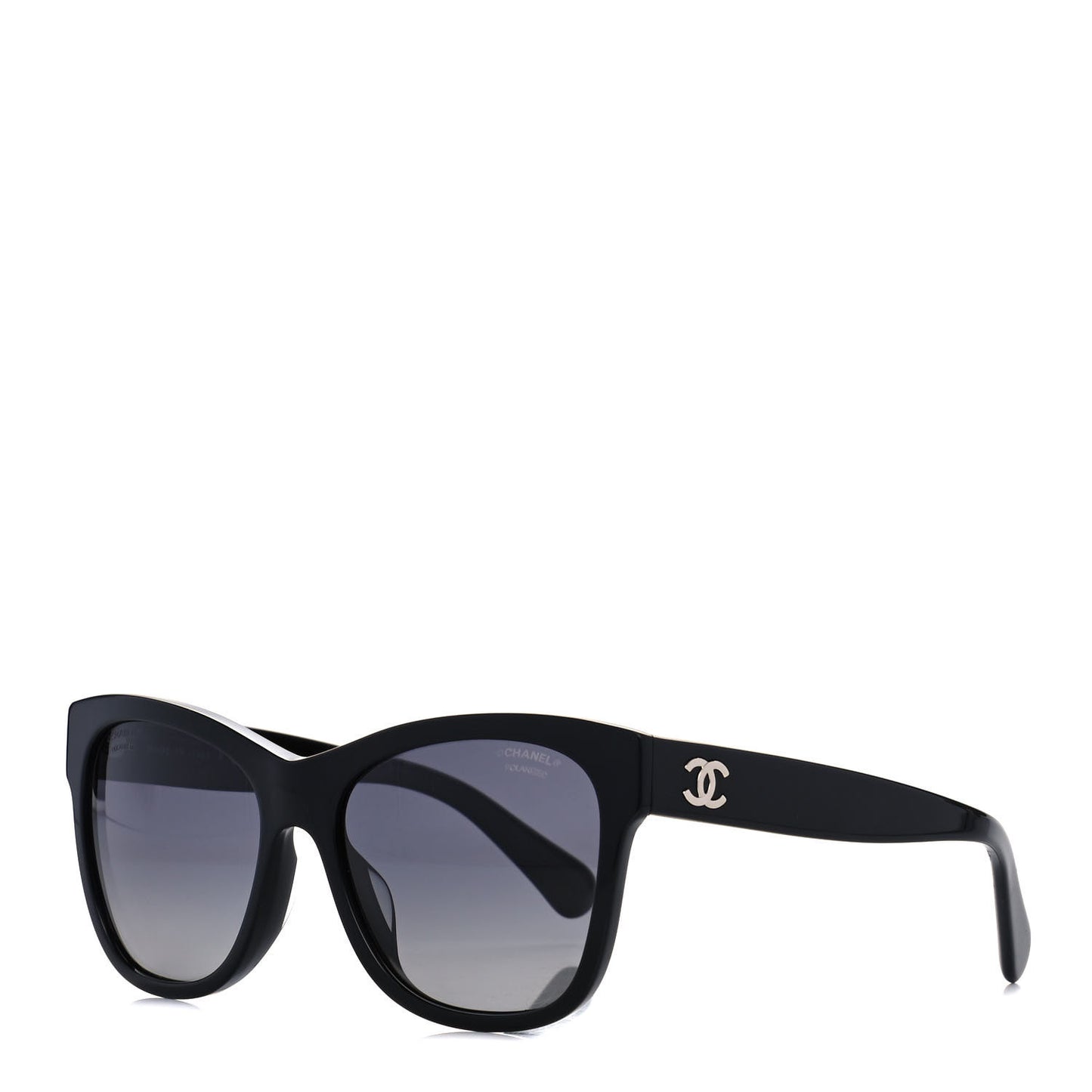 Acetate Polarized Square CC Sunglasses 5380 Black