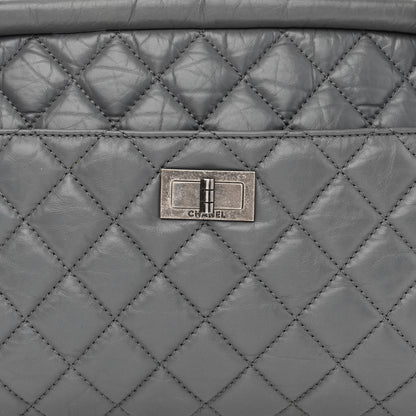 Chanel Aged Calfskin Quilted Medium Reissue Camera Case Grey 8 of 10