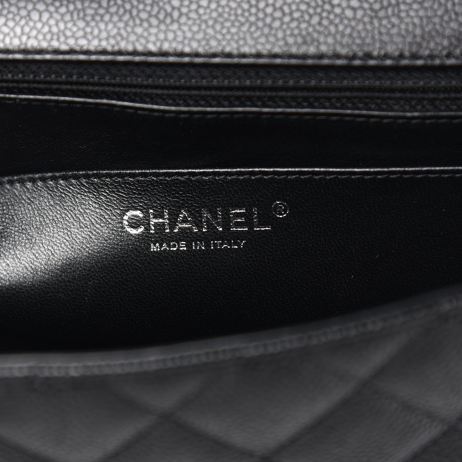 Chanel Caviar Quilted Jumbo Single Flap Black 7 of 11