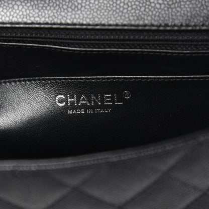 Chanel Caviar Quilted Jumbo Single Flap Black 7 of 11