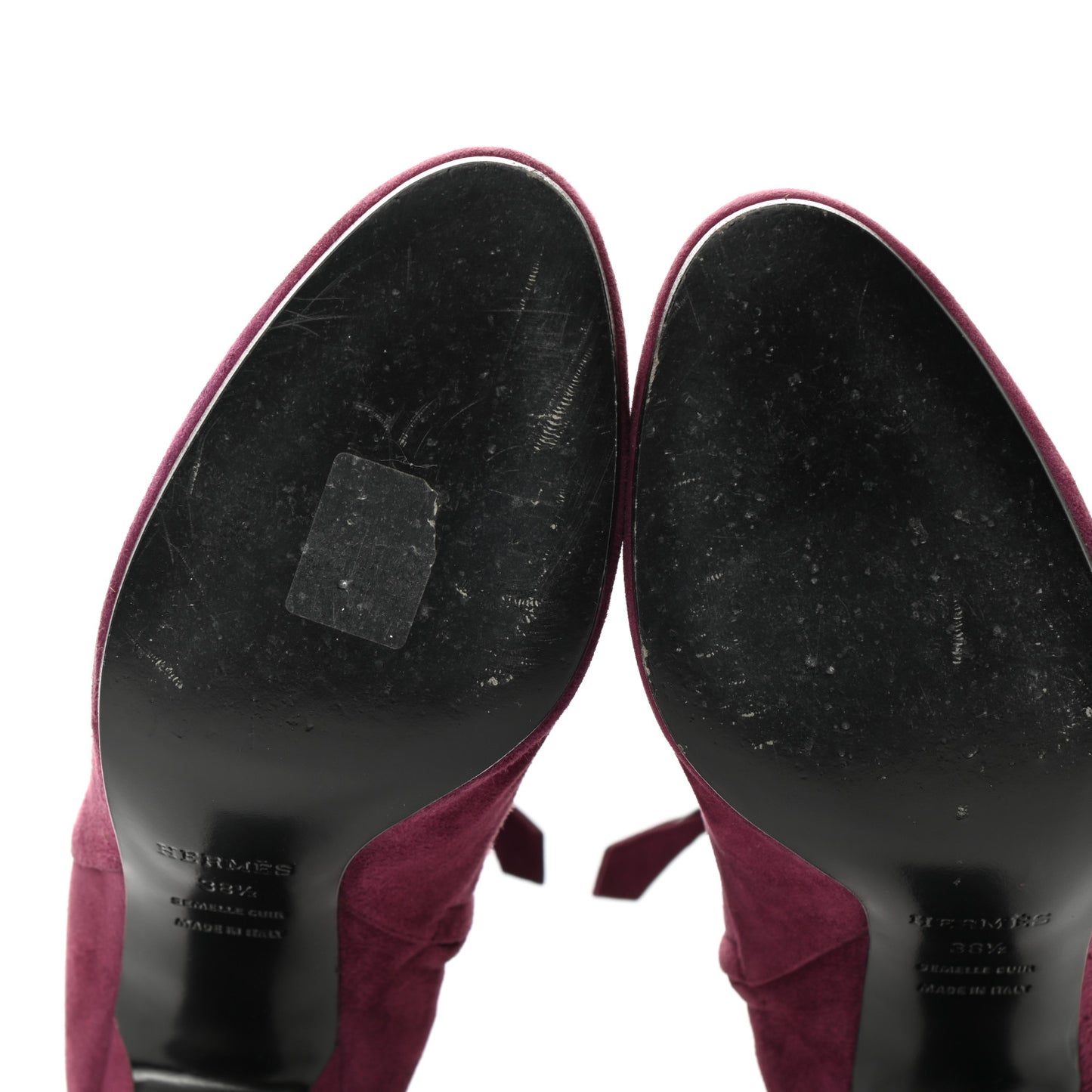 Suede Goatskin Joueuse Ankle Boots 38.5 Lie De Vin