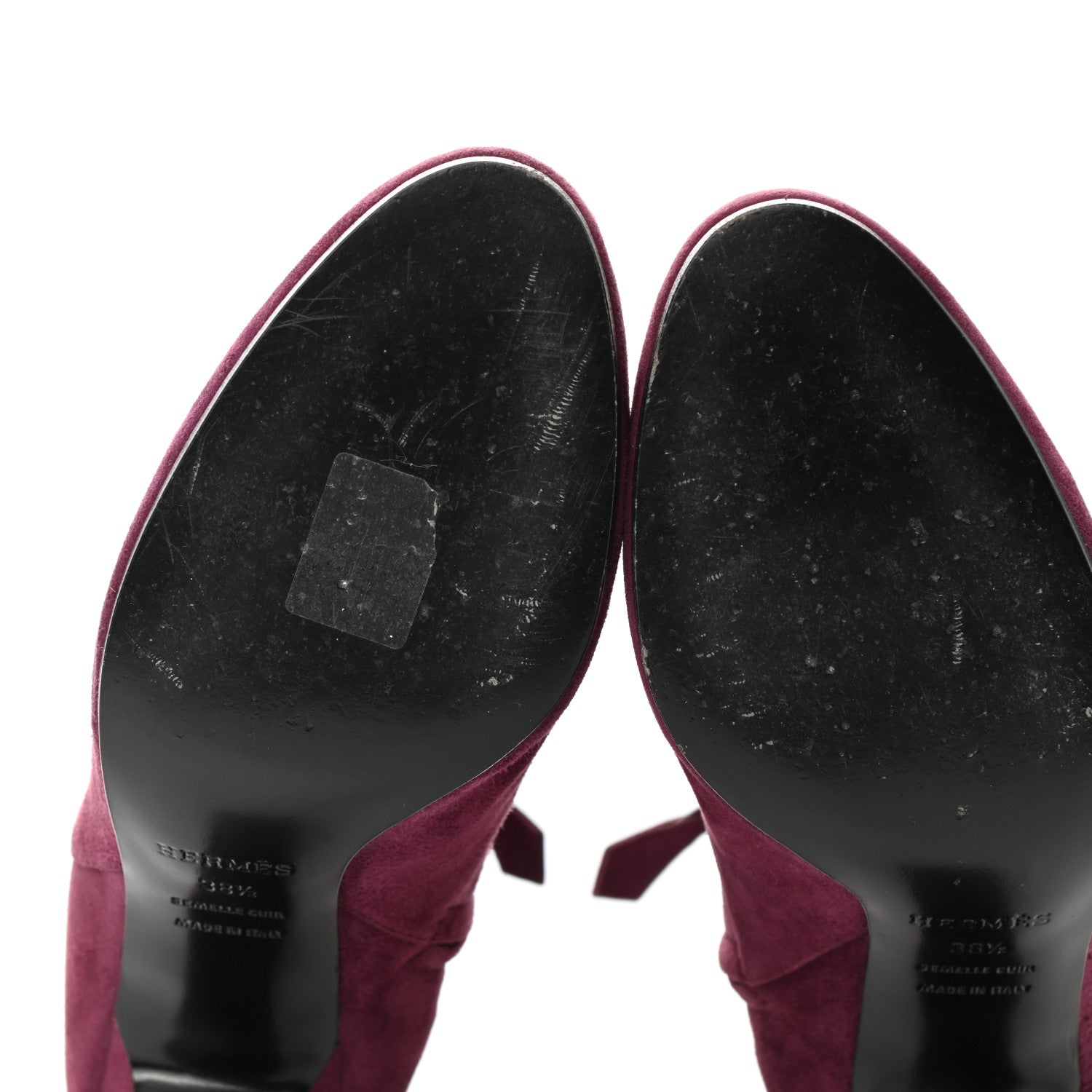 Hermes Suede Goatskin Joueuse Ankle Boots 38.5 Lie De Vin 8 of 9