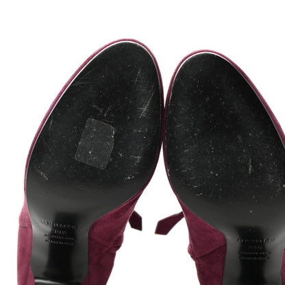 Hermes Suede Goatskin Joueuse Ankle Boots 38.5 Lie De Vin 8 of 9