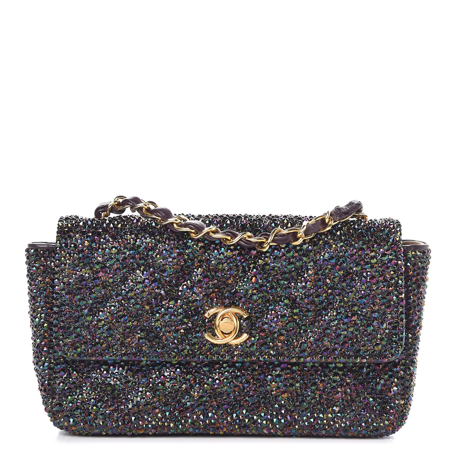 Chanel Strass Encrusted Mini Rectangular Flap Bag Multicolor 1 of 20