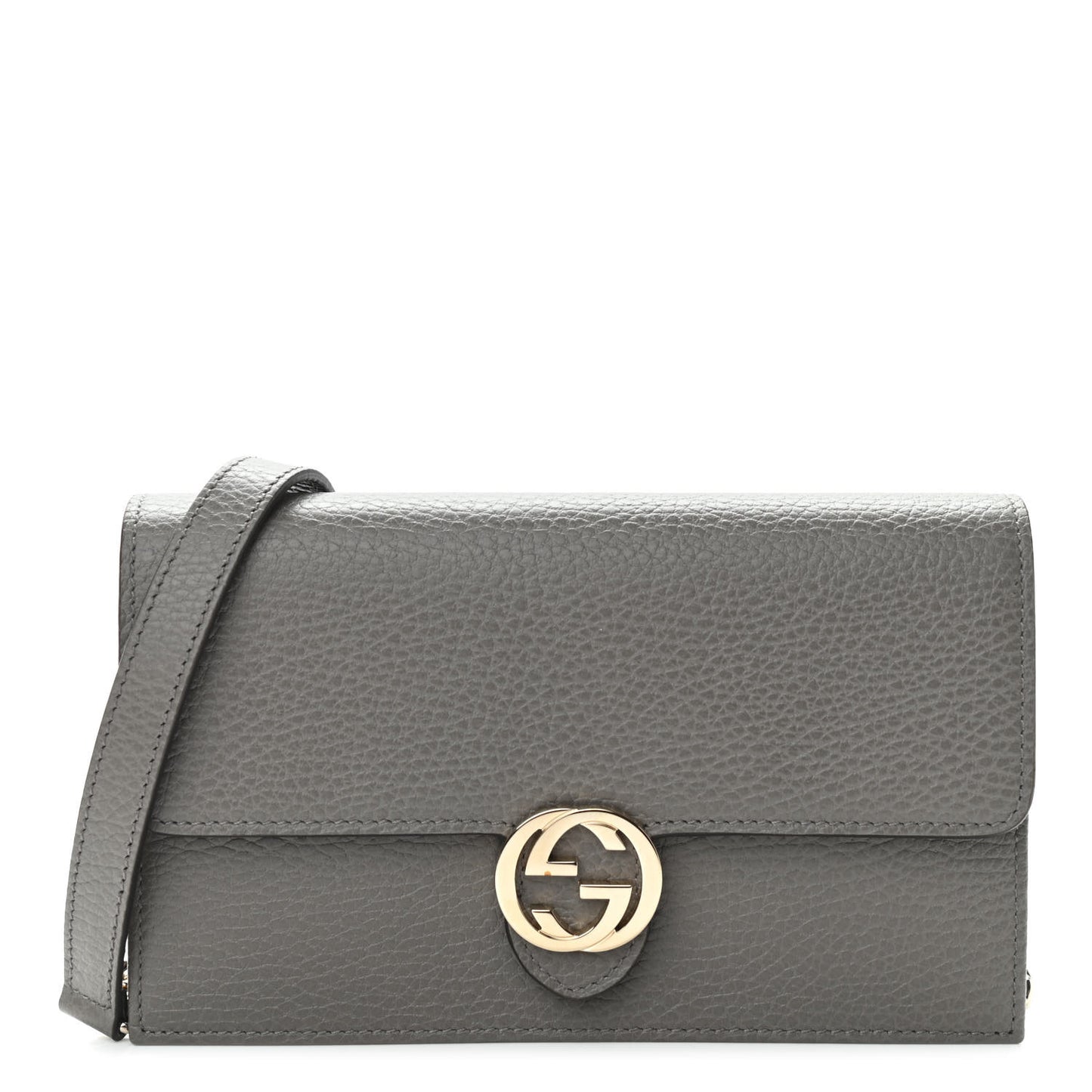 Dollar Calfskin Interlocking G Chain Wallet Loess