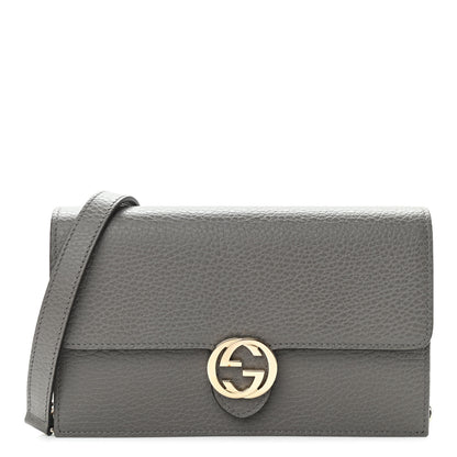 Gucci Dollar Calfskin Interlocking G Chain Wallet Loess 1 of 11
