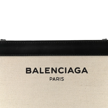 Balenciaga Cotton Canvas Pochette Crossbody Bag Black 9 of 12