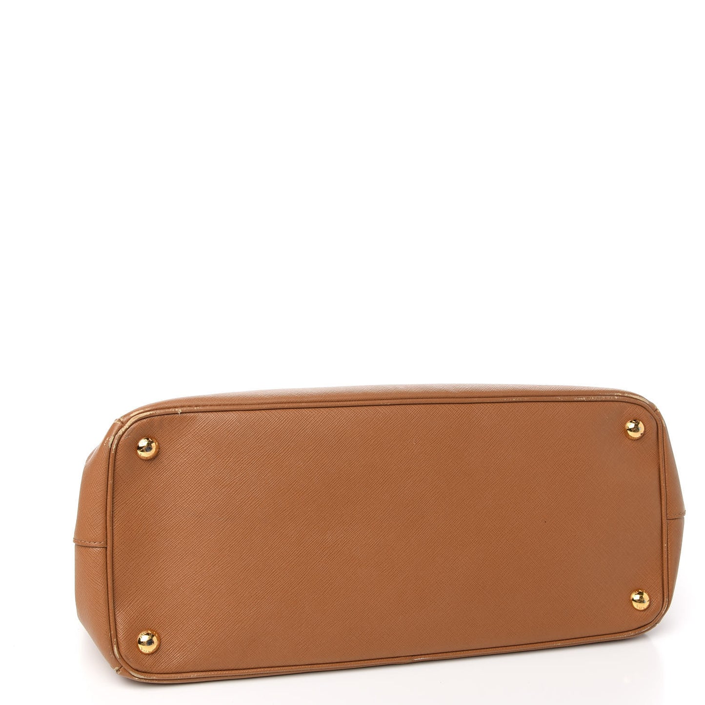 Saffiano Large Galleria Double Zip Tote Caramel