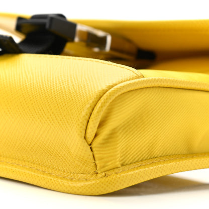 Prada Re-Nylon Saffiano Smartphone Case Crossbody Giallo 10 of 10