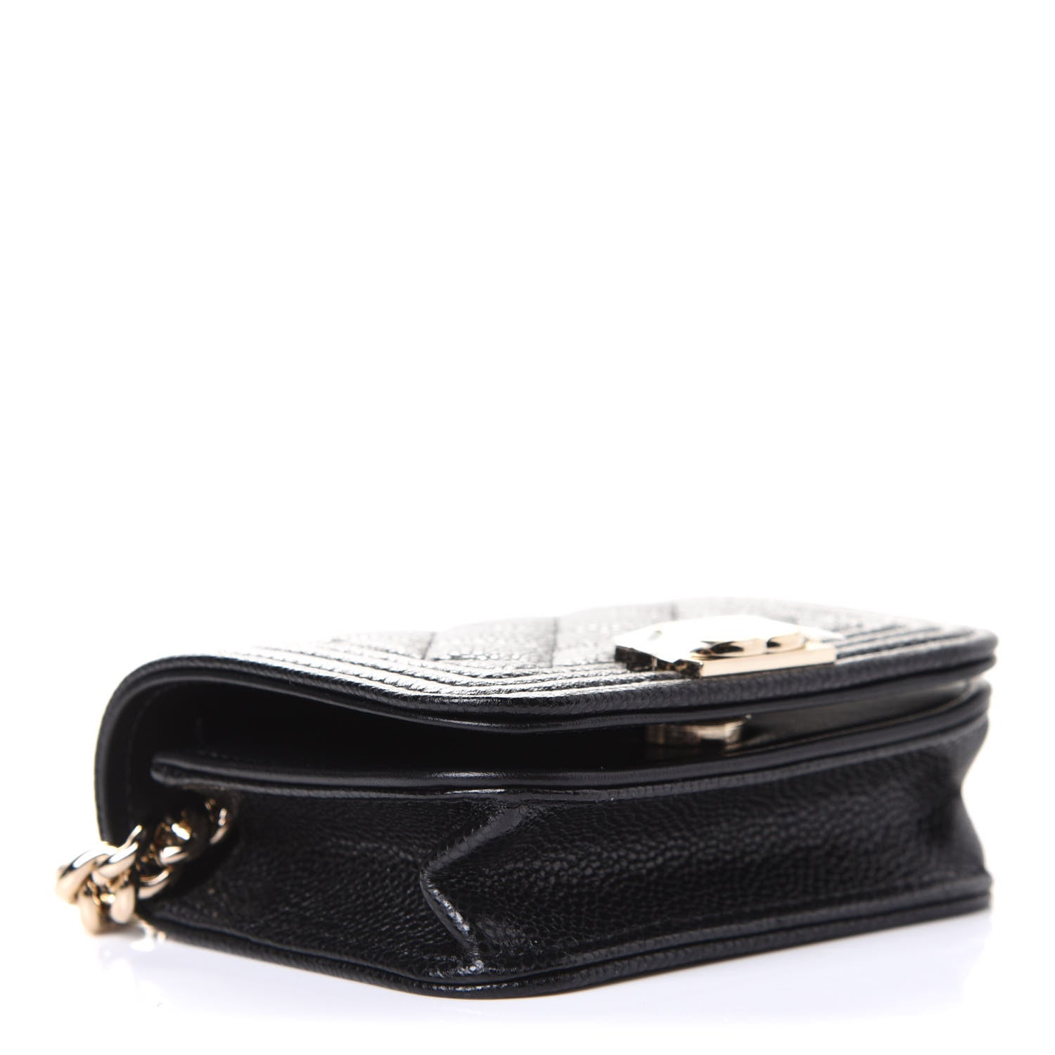 Chanel Caviar Quilted Boy Flap Waist Belt Bag Black 4 of 6