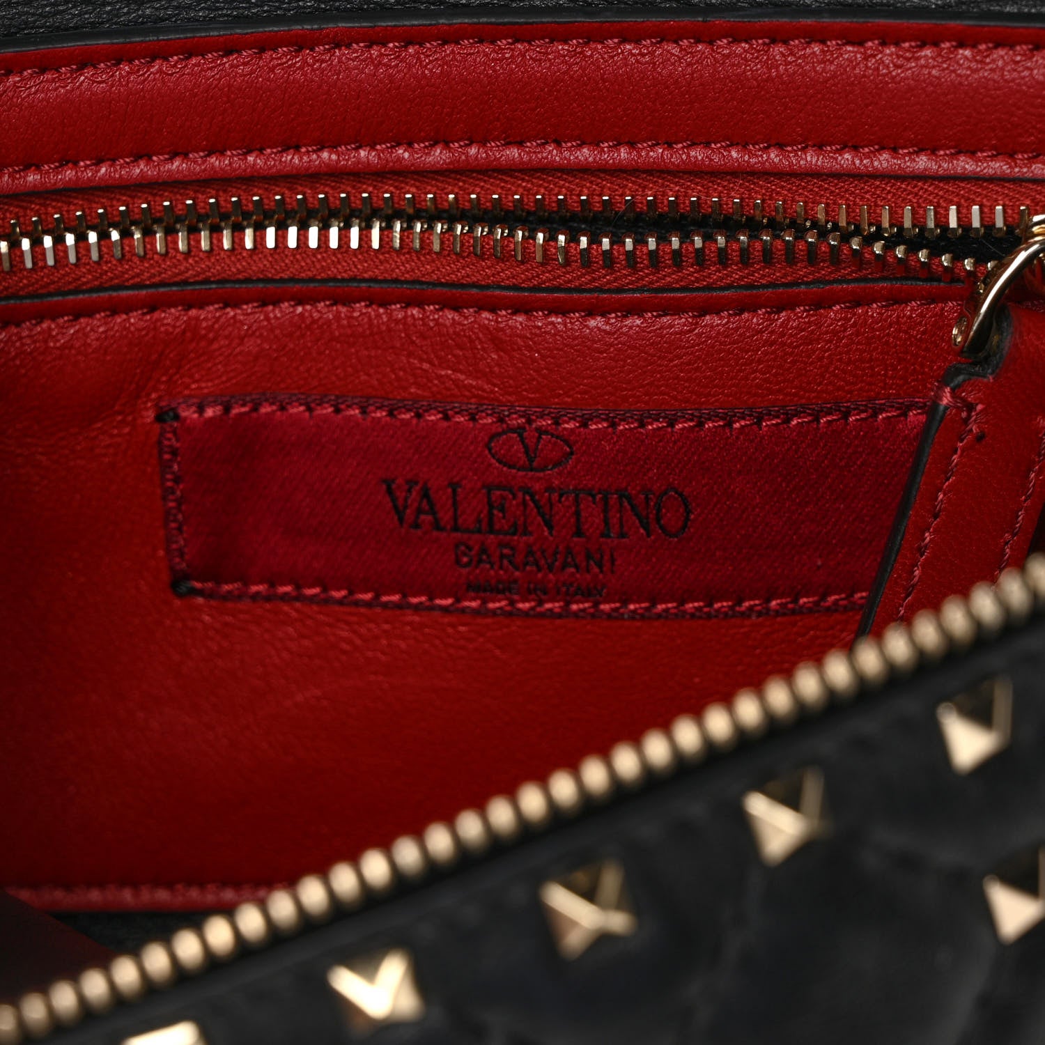 Valentino Garavani Nappa Rockstud Spike Belt Bag 85 Black 6 of 8