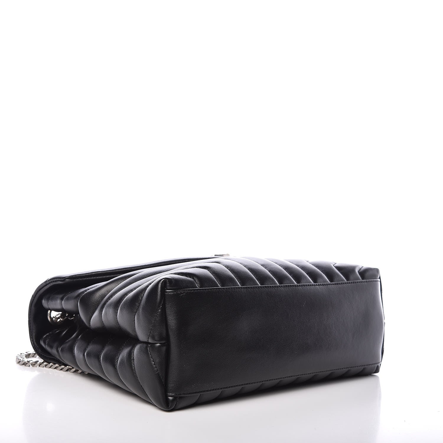 Saint Laurent Calfskin Y Quilted Monogram Medium Loulou Chain Satchel Black 4 of 9