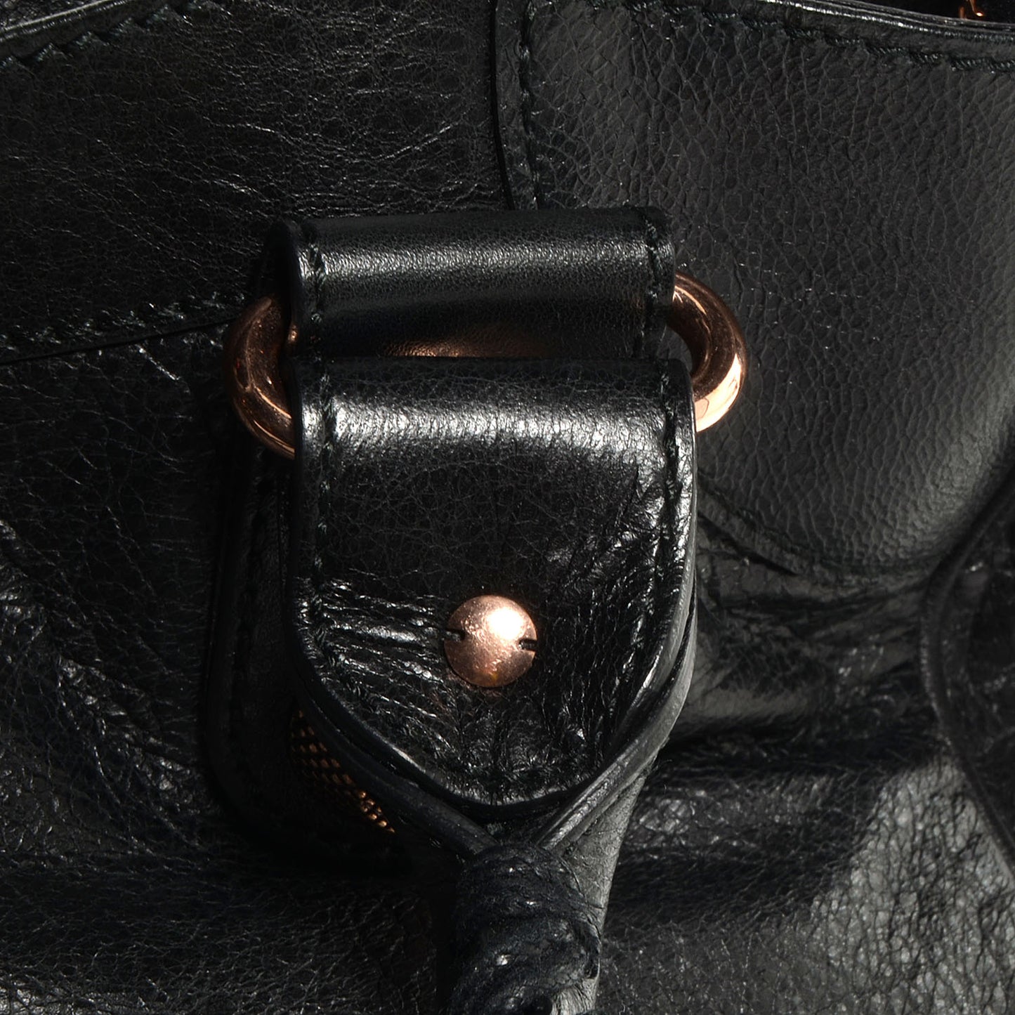Agneau Giant 21 Rose Gold Hardware Velo Black