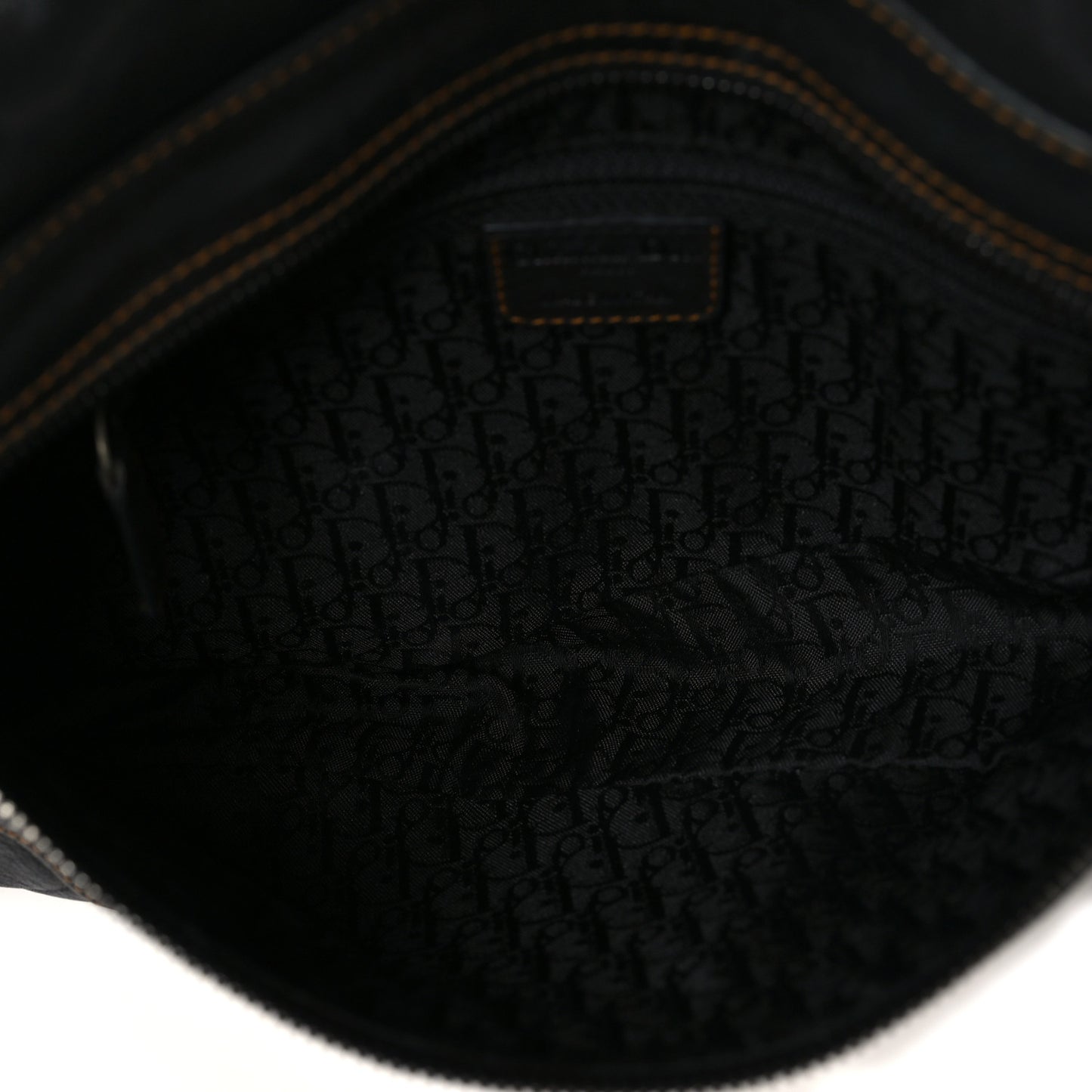 Calfskin Medium Gaucho Double Saddle Bag Black