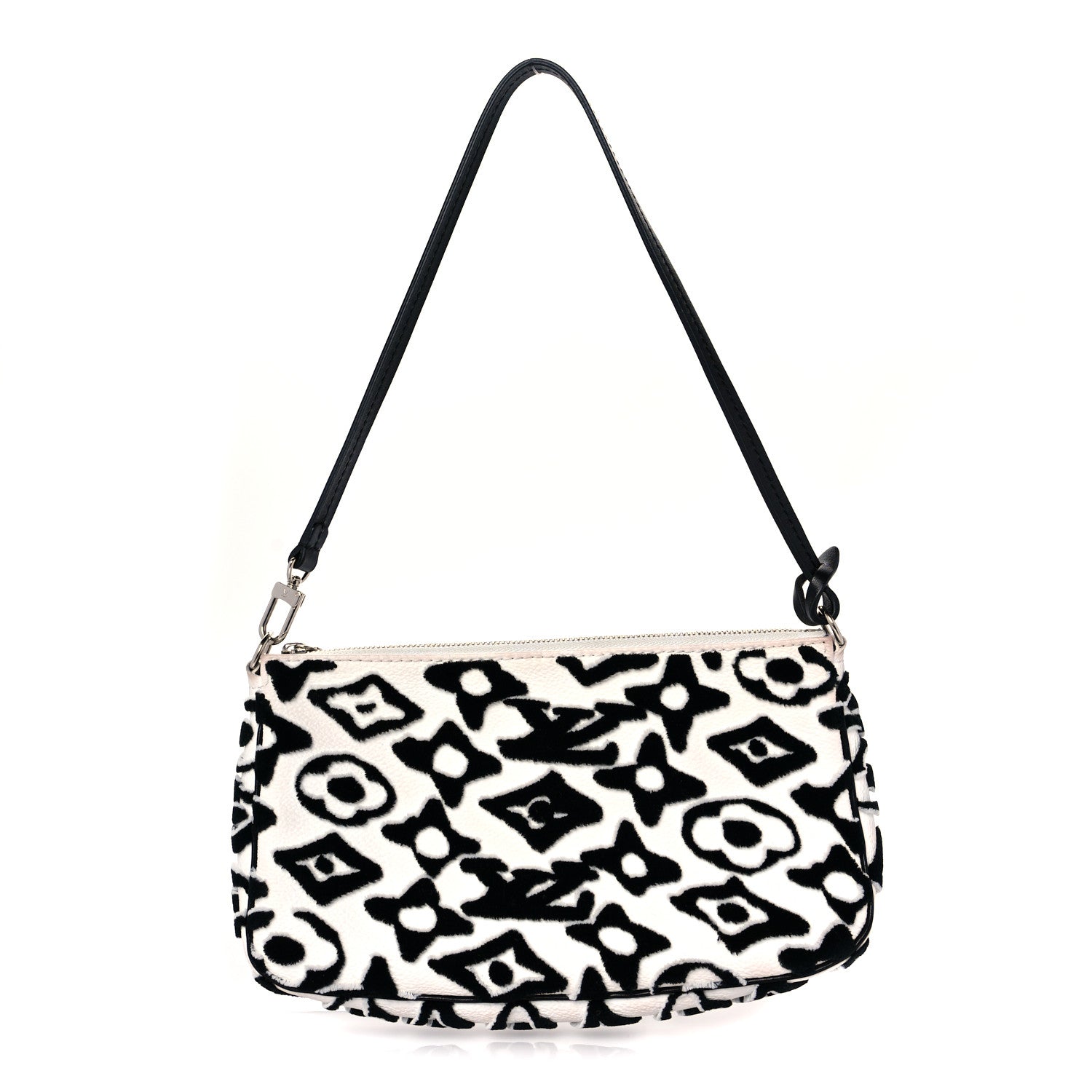 Louis Vuitton X UF Tufted Monogram Pochette Accessories White Black 1 of 9