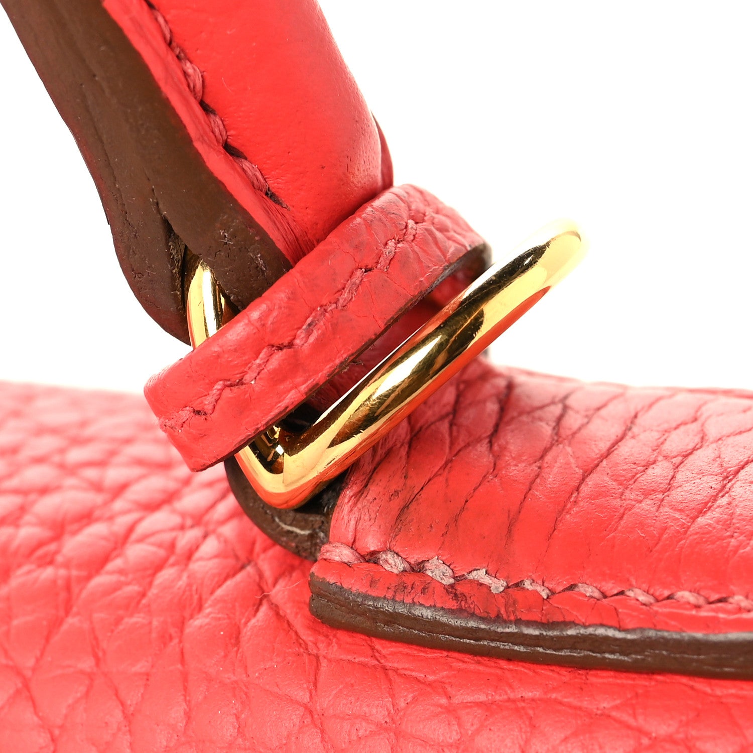 Hermes Togo Kelly Retourne 28 Rouge Pivoine 14 of 14