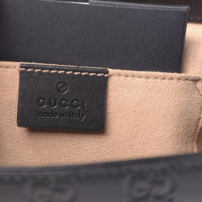 Gucci Guccissima Signature Padlock Backpack Black 5 of 10