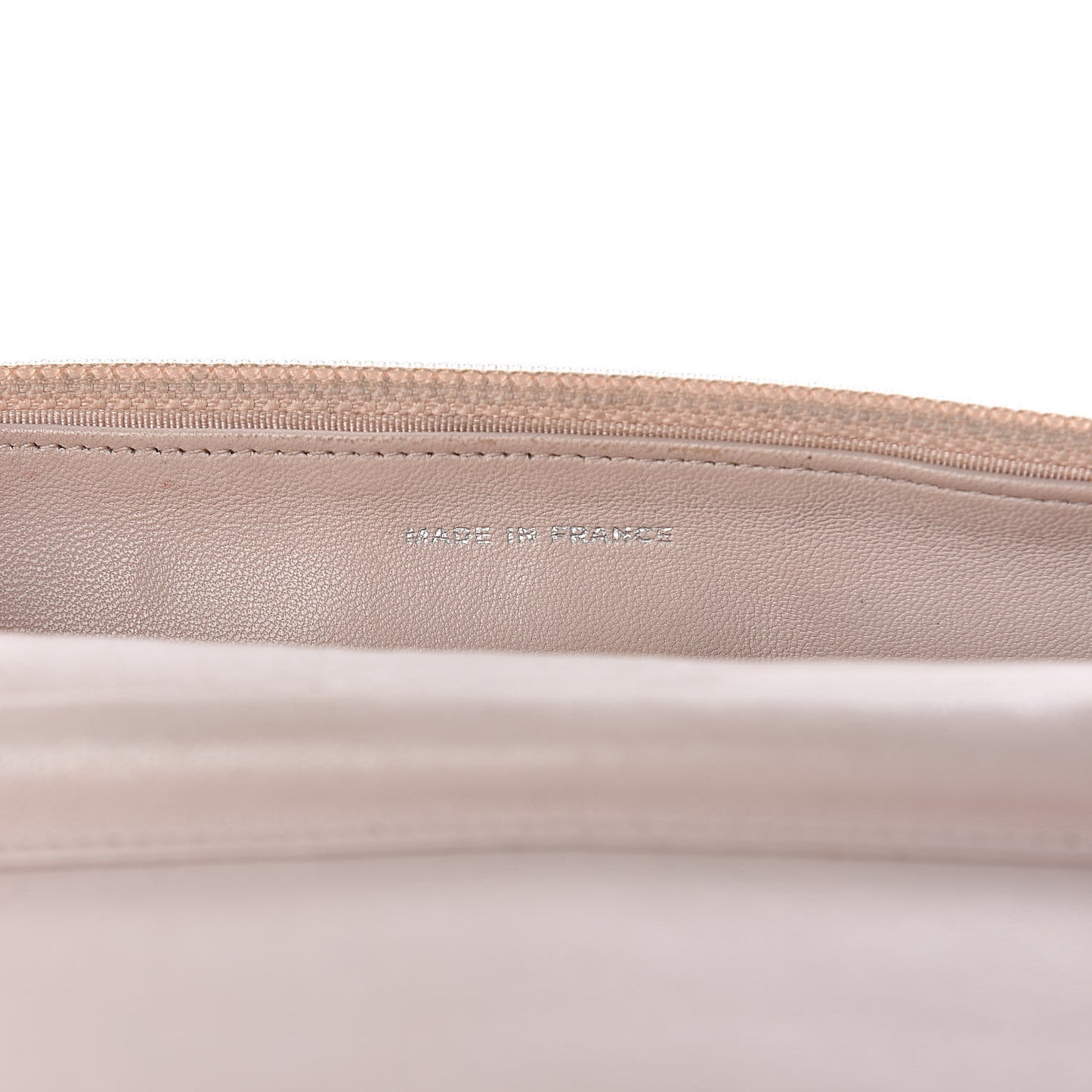 Lambskin Quilted Wallet On Chain WOC Rose Pale