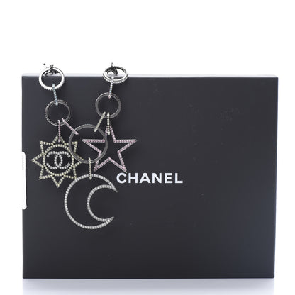Chanel Ruthenium Crystal CC Star Moon Star Necklace 5 of 5