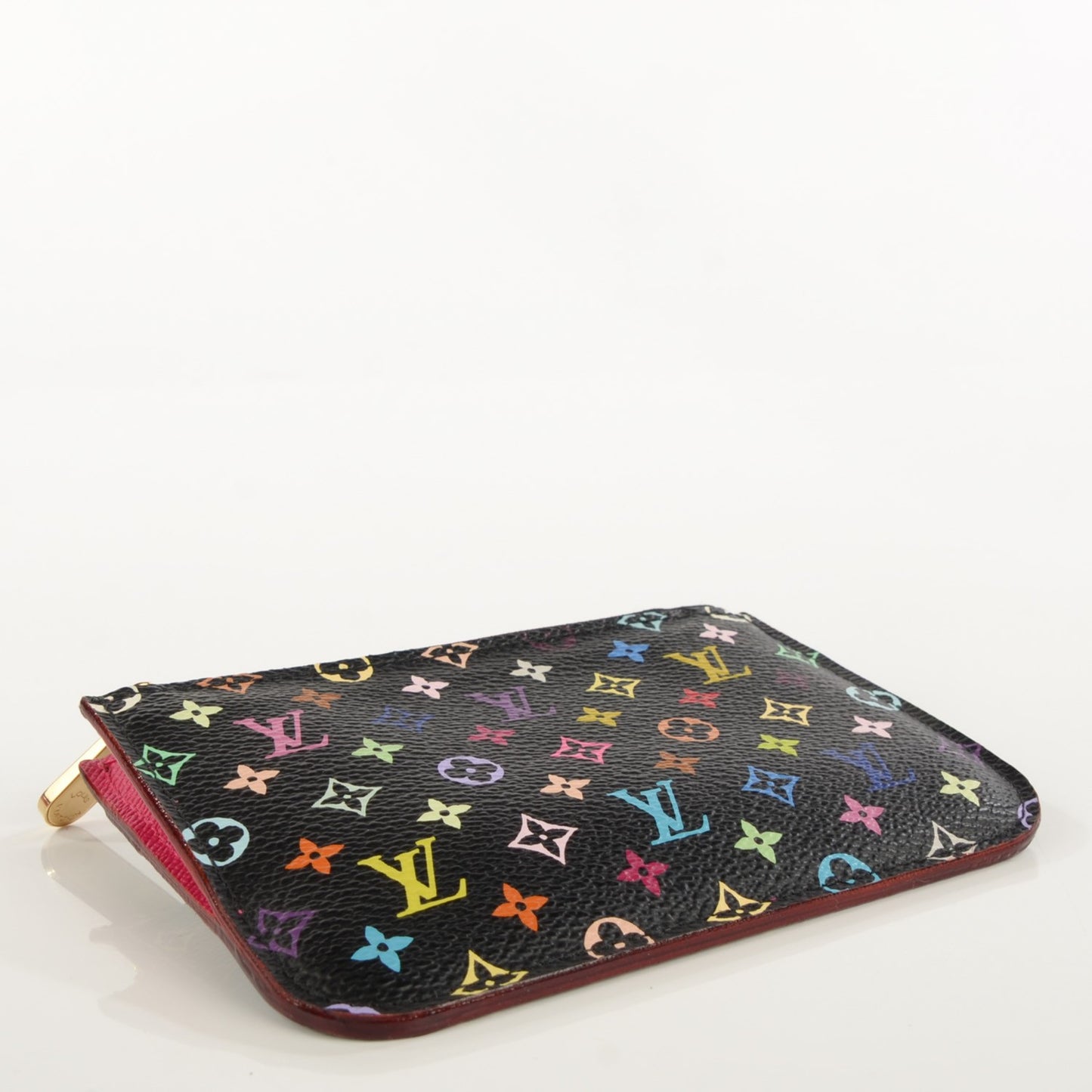Monogram Multicolor Key Pouch Black