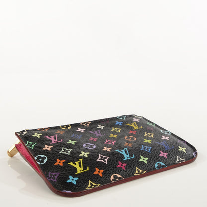 Louis Vuitton Monogram Multicolor Key Pouch Black 4 of 8