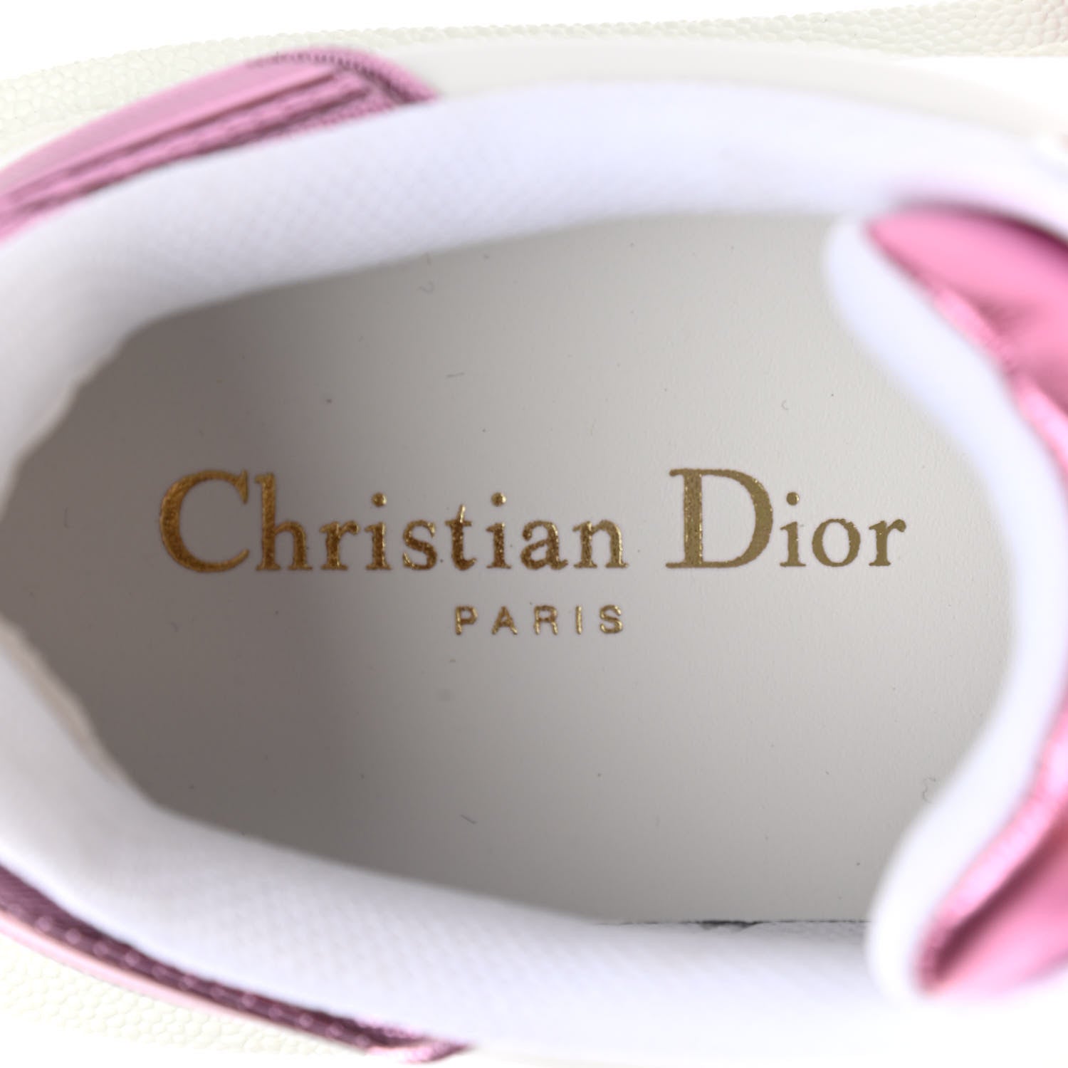 Christian Dior Laminated Calfskin Dior-ID Platform Sneakers 39 White Metallic Pink 7 of 9