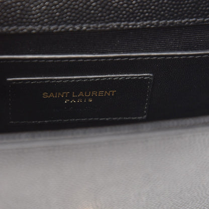 Saint Laurent Grain De Poudre Small Monogram Kate Satchel Black 7 of 7