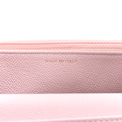 Chanel Caviar Quilted Tiny CC Wallet On Chain WOC Light Pink 7 of 12