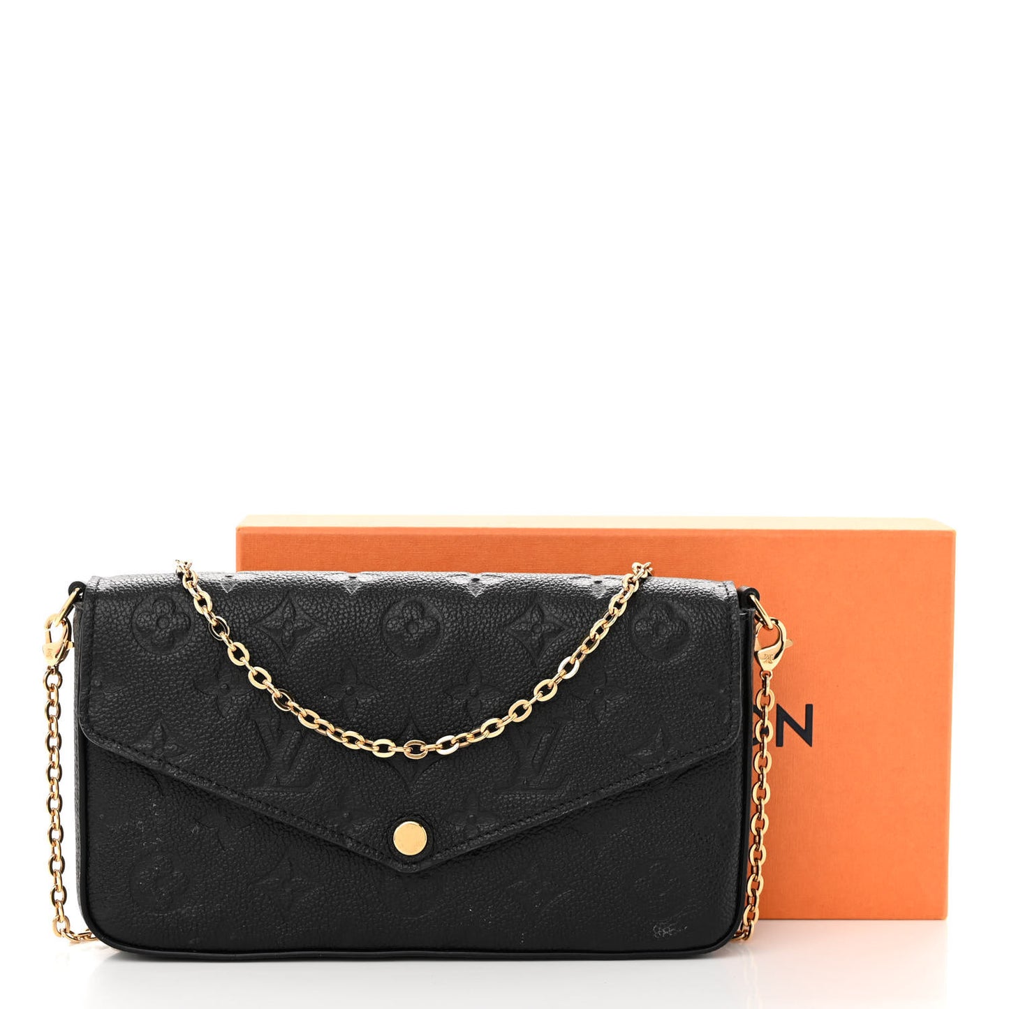 Empreinte Pochette Felicie Chain Wallet Black