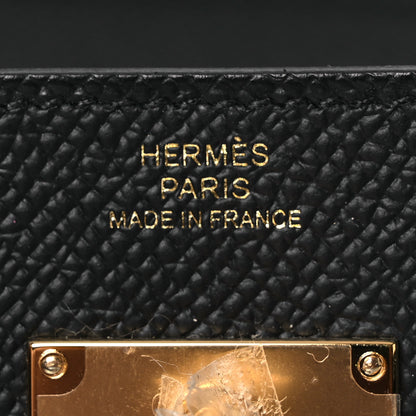 Hermes Epsom Kelly Wallet To Go Black 8 of 13