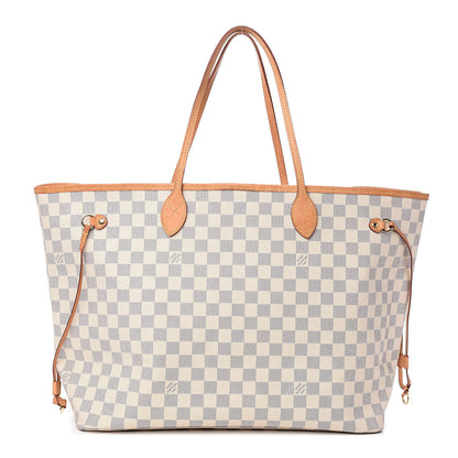 Louis Vuitton Damier Azur Neo Neverfull GM Rose Ballerine 1 of 13