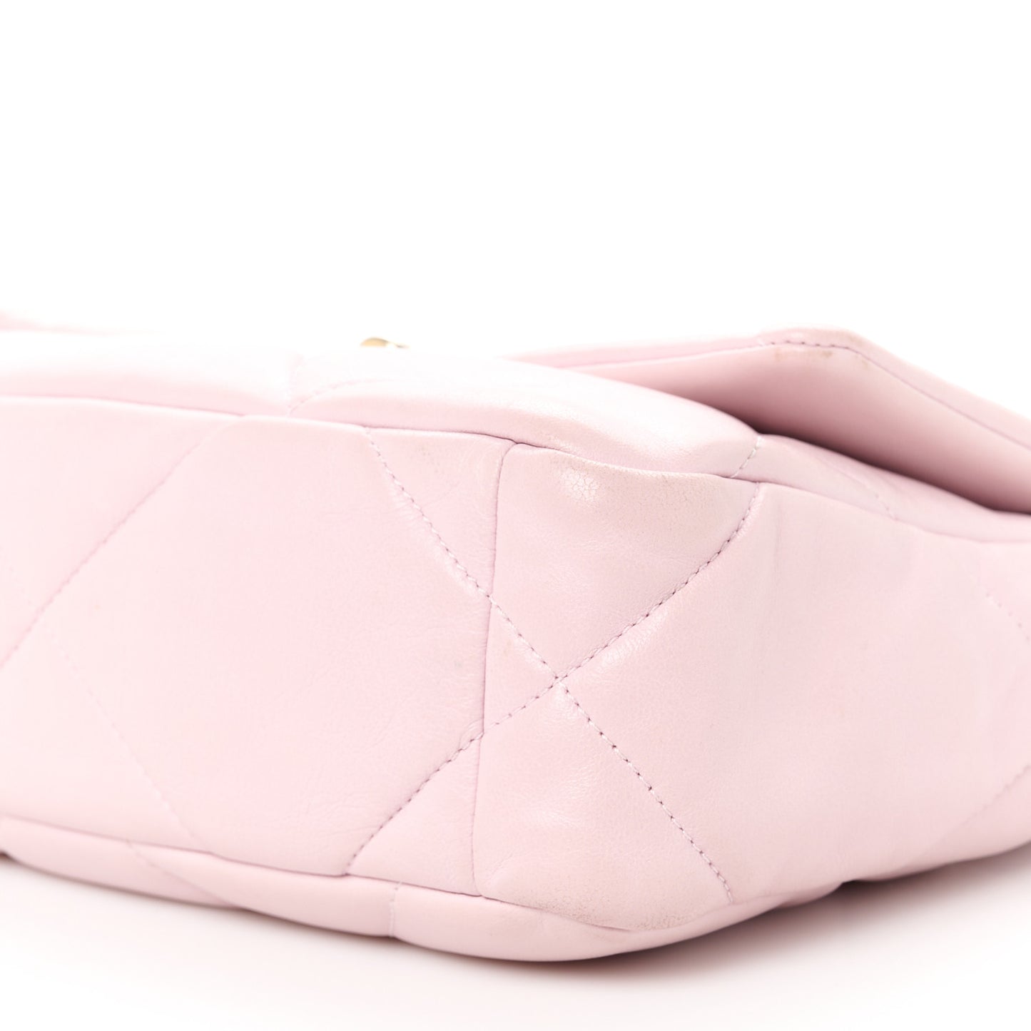 Goatskin Quilted Medium Chanel 19 Flap Light Pink