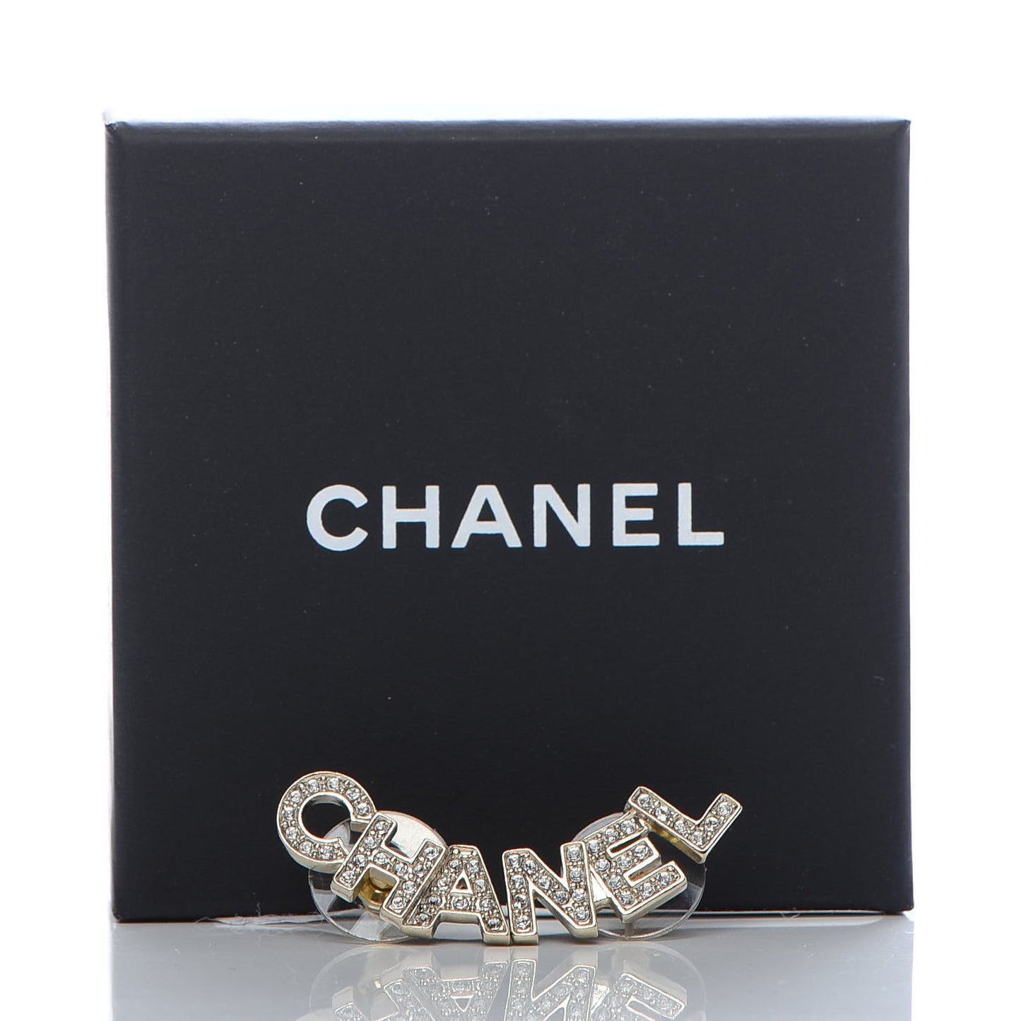 Crystal Pearl Signature Stud Earrings Gold