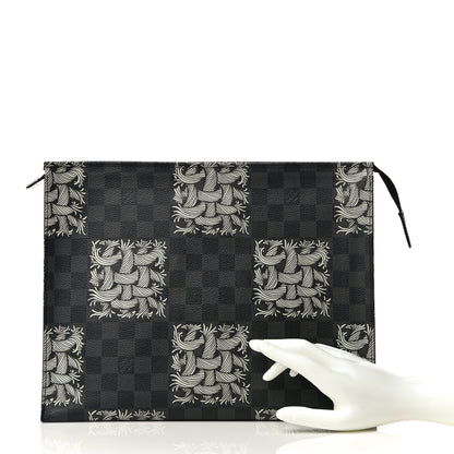 Louis Vuitton Damier Graphite Rope Pochette Voyage White 2 of 10