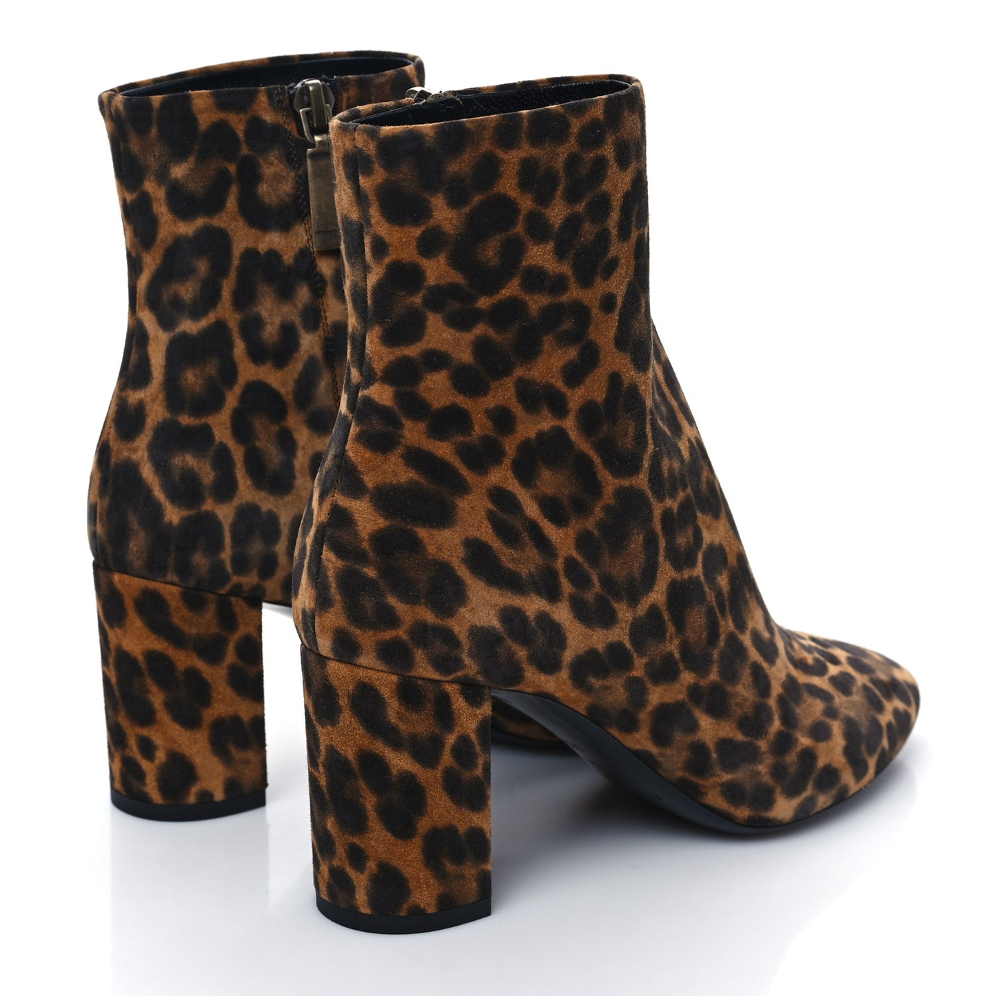 Suede Lou 75 Ankle Boots 35.5 Leopard