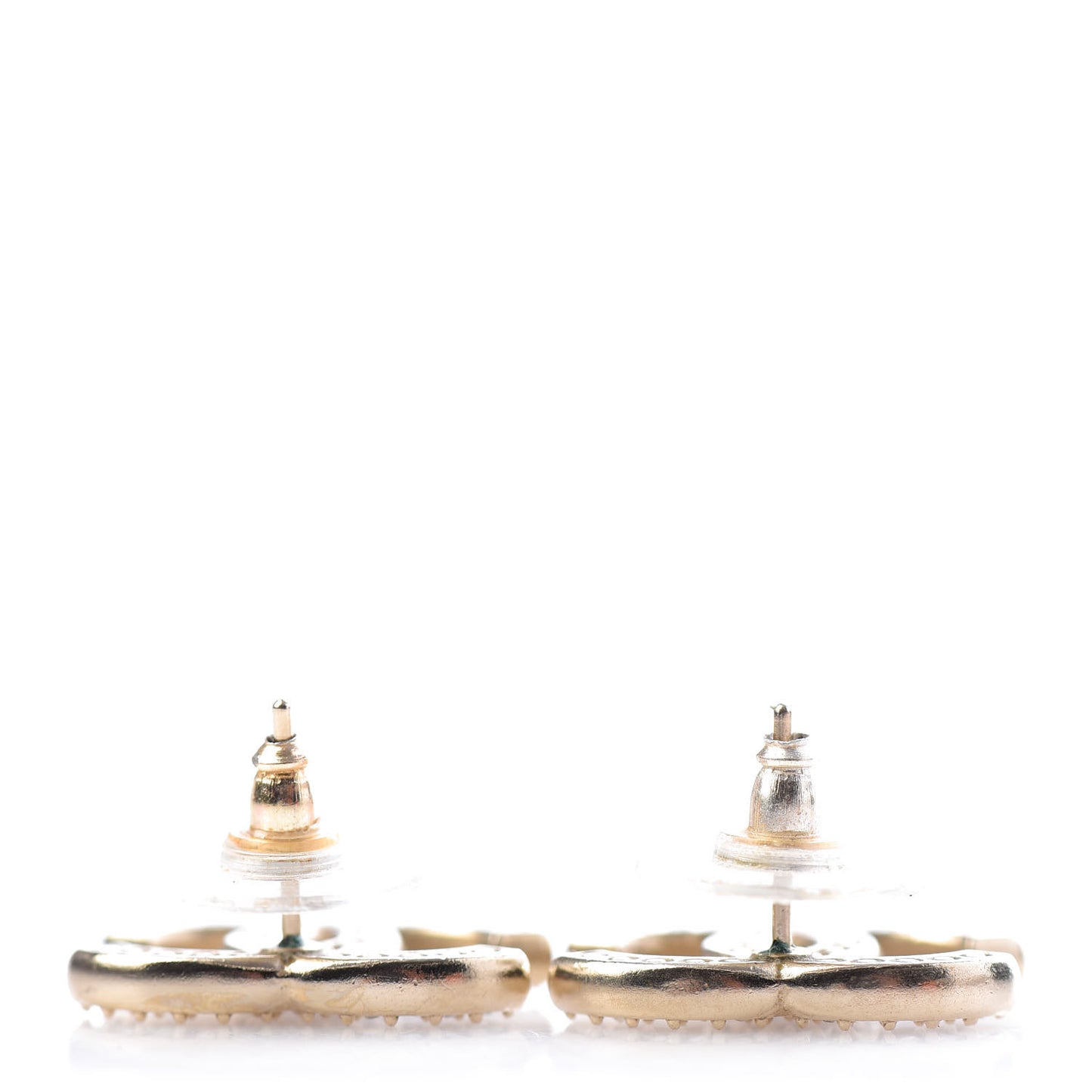 Crystal CC Earrings Gold