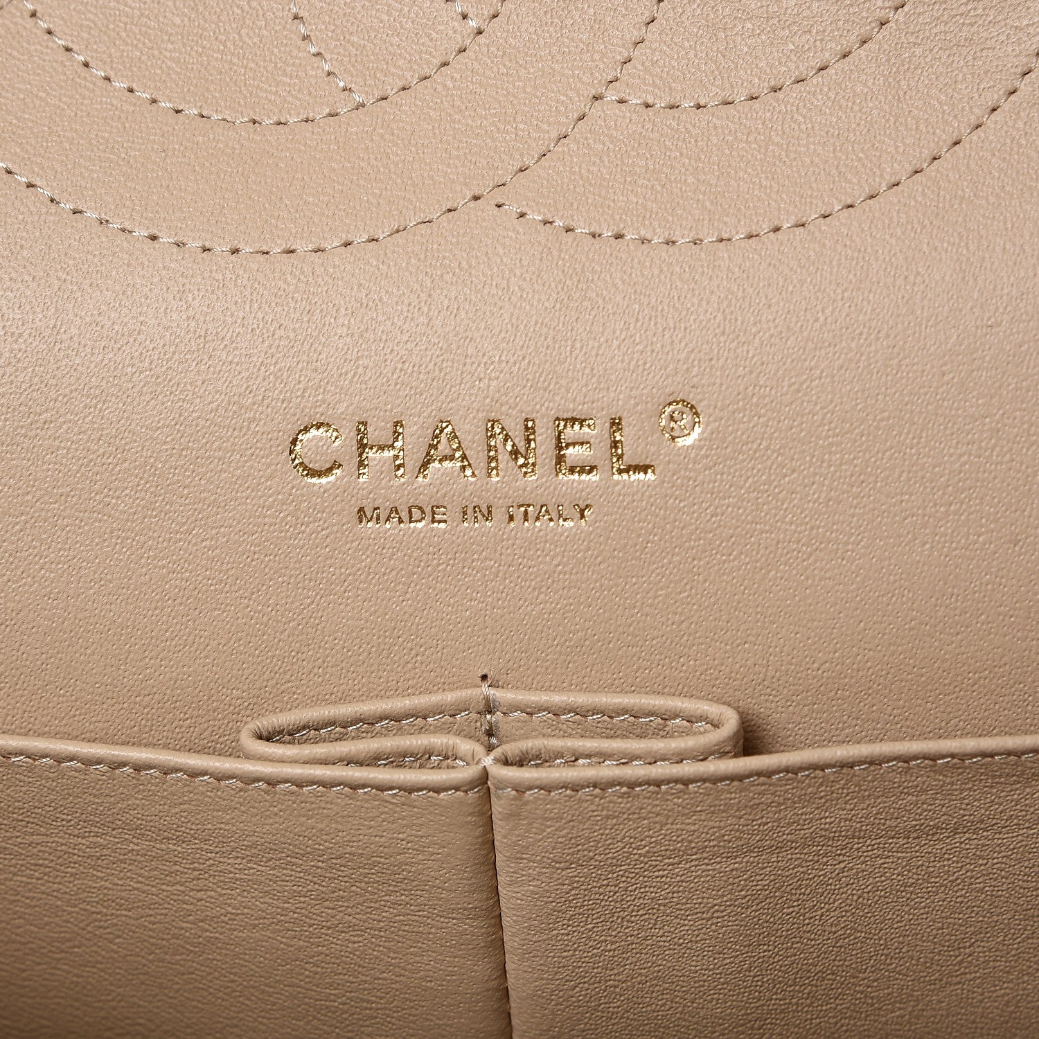 Chanel Lambskin Quilted Jumbo Double Flap Beige Clair 6 of 15