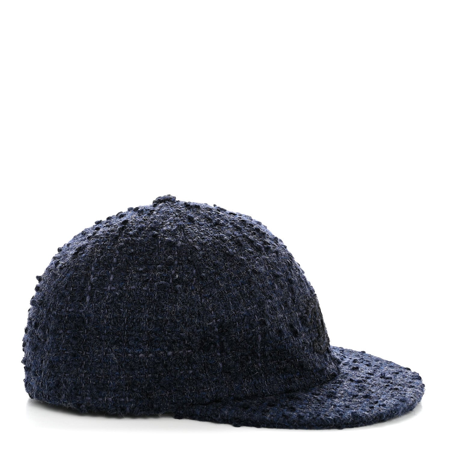 Chanel Tweed CC Cap Hat L Blue 5 of 8