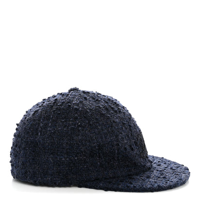 Chanel Tweed CC Cap Hat L Blue 5 of 8