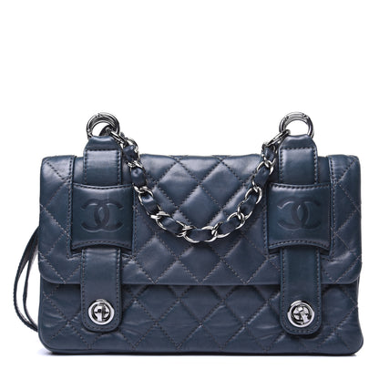 Chanel Lambskin Quilted Small Messenger Bag Dark Green 1 of 13