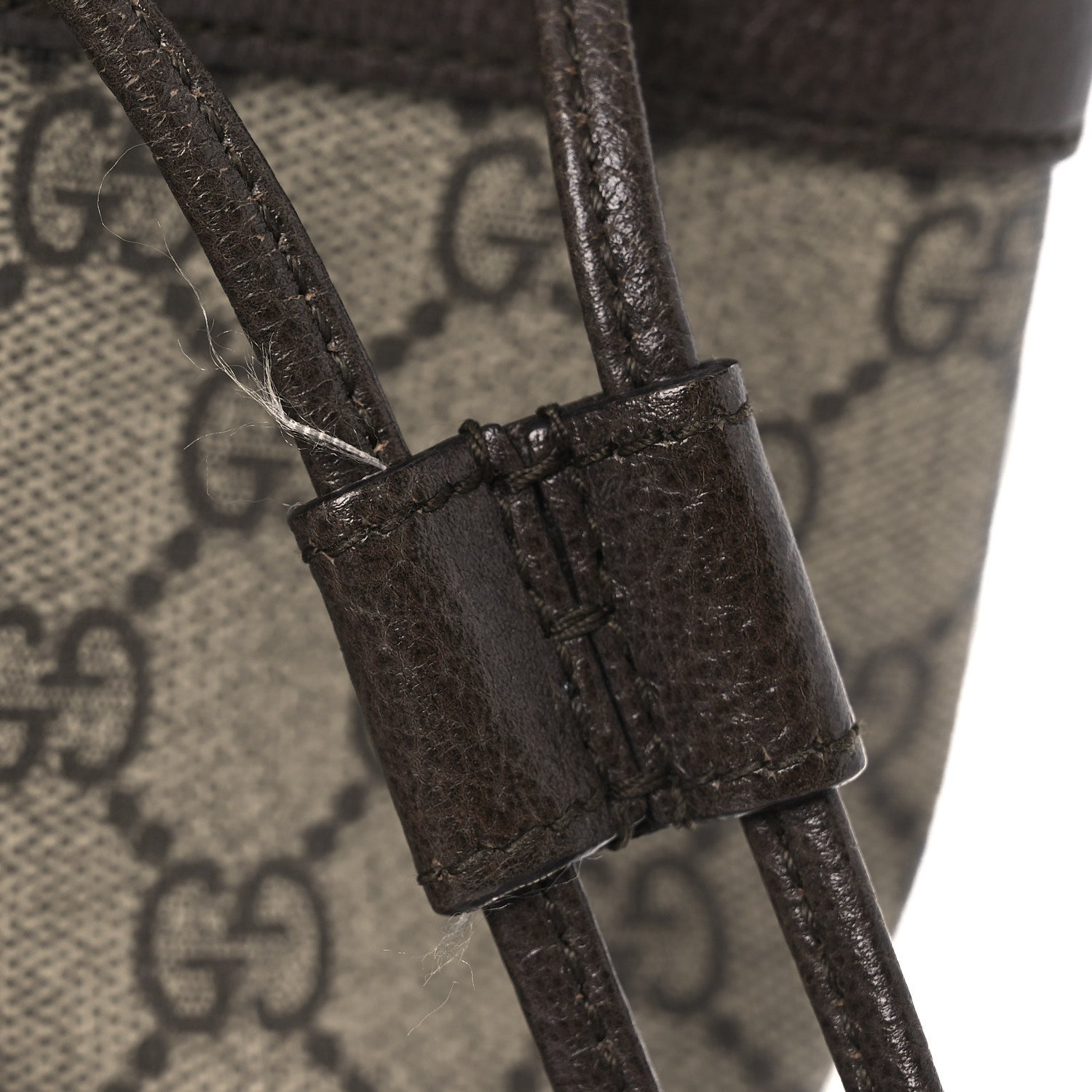 Gucci GG Supreme Monogram Web Mini Ophidia Bucket Bag Brown 11 of 11