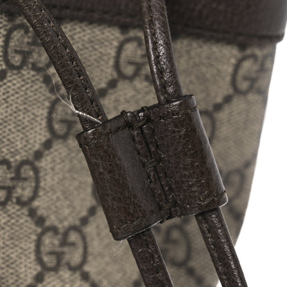 Gucci GG Supreme Monogram Web Mini Ophidia Bucket Bag Brown 11 of 11
