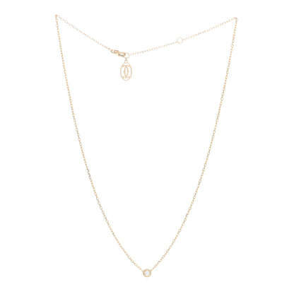Cartier 18K Yellow Gold Diamond SM D'Amour Pendant Necklace 2 of 5