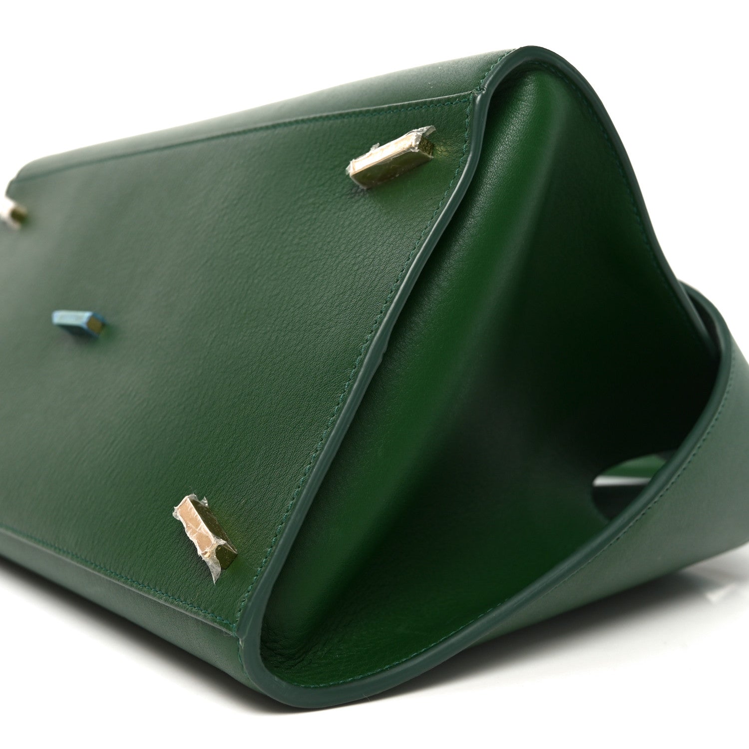 Salvatore Ferragamo Calfskin Medium Hug Soft Shoulder Bag Forest Green 9 of 9