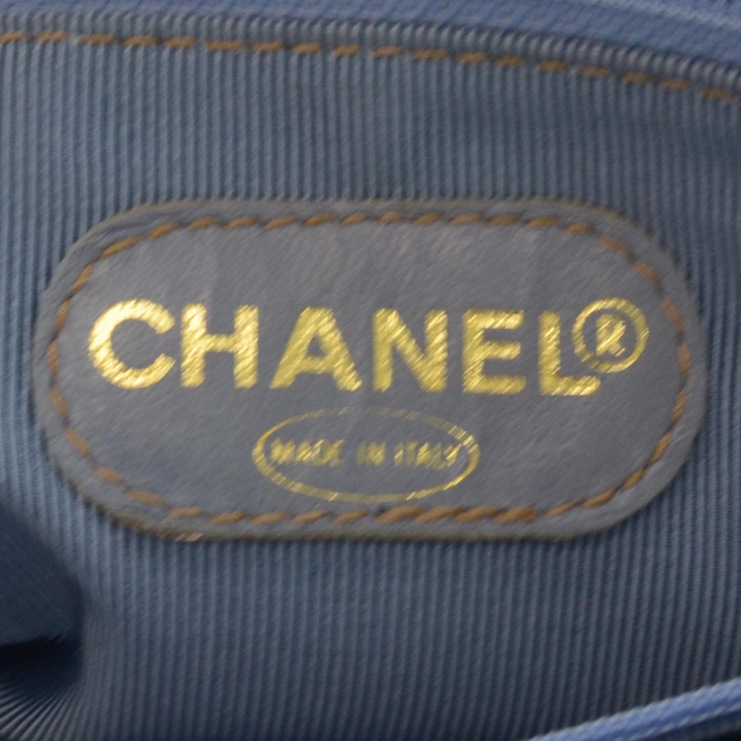 Denim CC Tortoise Handle Bag