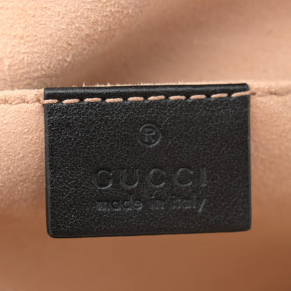 Gucci Calfskin Matelasse Small GG Marmont Chain Shoulder Bag Black 6 of 11