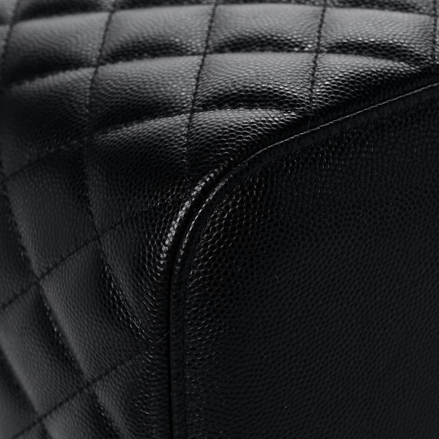Chanel Caviar Quilted Large Vanity Pouch Black 9 of 15
