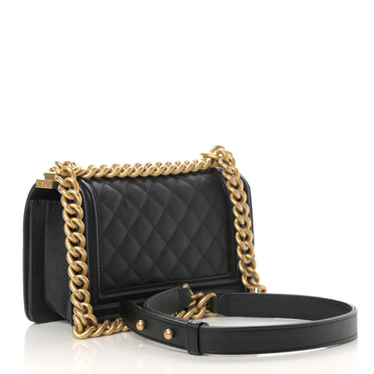 Chanel Caviar Quilted Small Boy Flap Black 3 of 11