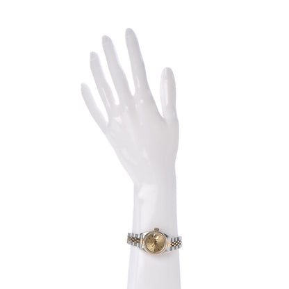 Rolex Stainless Steel 18K Yellow Gold 26mm Oyster Perpetual Date Watch Champagne 69173 2 of 7